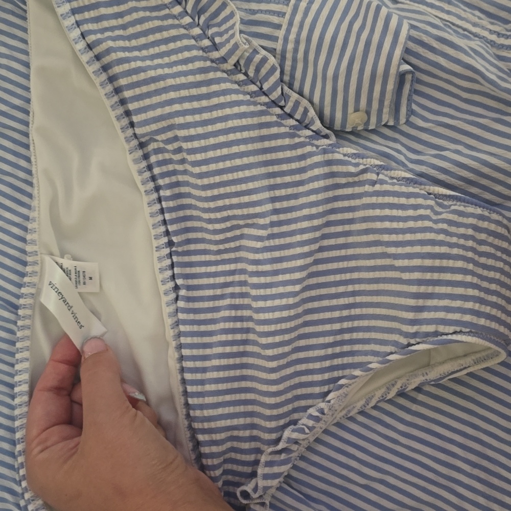 Vineyard Vines Blue and White Striped Bikini Set - Picture 2 of 4